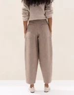 Relaxed Boiled Wool Trousers - Image 3