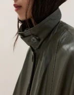 Leather Trench Cape - Image 2