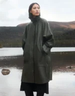 Leather Trench Cape - Image 3