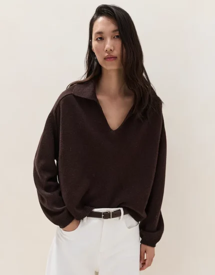 Collared Jumper with Cashmere