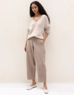 Relaxed Boiled Wool Trousers