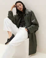 Leather Trench Cape