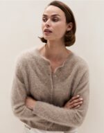 Brushed Cashmere Cardigan